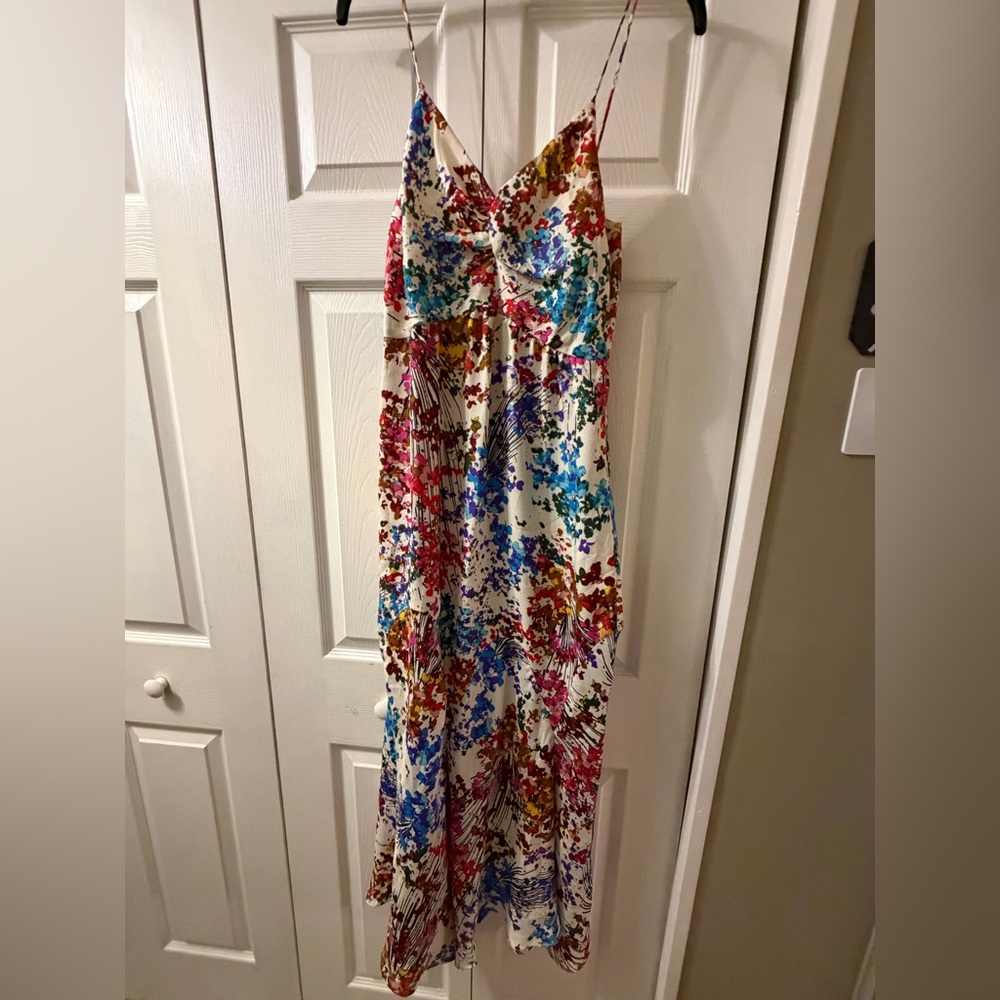 Ali Ro Colorful Spaghetti Strap Dress Size 8